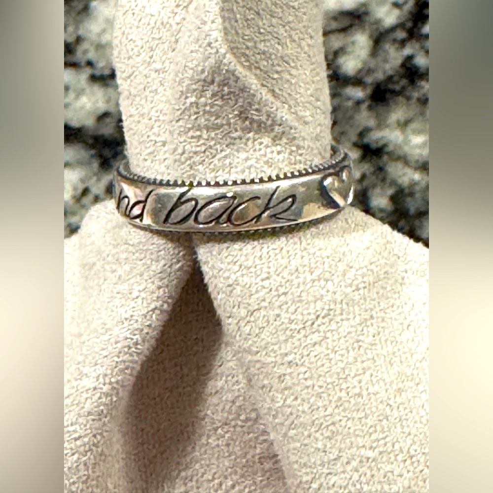 “To the moon and back” James Avery ring